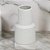 VASO DECORATIVO RISCATO EM CERAMICA NA COR BRANCO - 23cm - Imagem 3