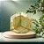 ESCULTURA DECORATIVA CUBO EM VIDRO AMBAR/TRANSPARENTE - 8CM - Imagem 2