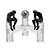 ESCULTURA HOMEM PENSADOR DECOR EM VIDRO E METAL - 21cm - Imagem 1