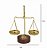 ESCULTURA BALANCA DA JUSTICA DECOR DOURADO 17,5cm - Imagem 3