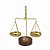 ESCULTURA BALANCA DA JUSTICA DECOR DOURADO 17,5cm - Imagem 1