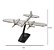 ESCULTURA AVIAO DECORATIVO EM ALUMINIO PRATA E PRETO - Imagem 3
