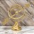 ESCULTURA DECORATIVA EM METAL NA COR DOURADO - 23cm - Imagem 2