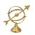 ESCULTURA DECORATIVA EM METAL NA COR DOURADO - 23cm - Imagem 1