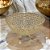 CENTRO DE MESA DECORATIVO EM ALUMINIO DOURADO 14x30cm - Imagem 2