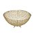 CENTRO DE MESA DECORATIVO EM ALUMINIO DOURADO 14x30cm - Imagem 1