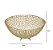 CENTRO DE MESA DECORATIVO EM ALUMINIO DOURADO 16x38cm - Imagem 3
