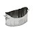 CENTRO DE MESA DECORATIVO EM METAL NA COR PRATA 15x32,5cm - Imagem 1
