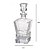 GARRAFA PARA SERVIR Q WHISKY EM VIDRO TRANSPARENTE 500ML - Imagem 3