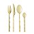 FAQUEIRO 16 PECAS DE ACO INOX BAMBU ELEGANT CHAMPANHE LYOR - Imagem 1