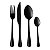 FAQUEIRO 24PC DE ACO INOX POSITANO PRETO LYOR - Imagem 1