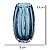 VASO DE VIDRO ITALY AZUL 9CM X 13CM LYOR - Imagem 4