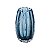 VASO DE VIDRO ITALY AZUL 9CM X 13CM LYOR - Imagem 1