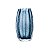 VASO DE VIDRO ITALY AZUL 9CM X 13CM LYOR - Imagem 3