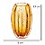 VASO DE VIDRO ITALY AMBAR 9CM X 13CM LYOR - Imagem 5