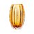 VASO DE VIDRO ITALY AMBAR 9CM X 13CM LYOR - Imagem 3
