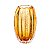 VASO DE VIDRO ITALY AMBAR 9CM X 13CM LYOR - Imagem 1