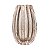 VASO DE VIDRO ITALY DOURADO 11CM X 17CM LYOR - Imagem 1
