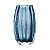VASO DE VIDRO ITALY AZUL 11CM X 17CM LYOR - Imagem 3