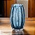 VASO DE VIDRO ITALY AZUL 11CM X 17CM LYOR - Imagem 2