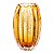 VASO DE VIDRO ITALY AMBAR 11CM X 17CM LYOR - Imagem 1
