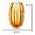 VASO DE VIDRO ITALY AMBAR 11CM X 17CM LYOR - Imagem 5