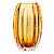 VASO DE VIDRO ITALY AMBAR 11CM X 17CM LYOR - Imagem 4