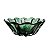 CENTRO DE MESA DE VIDRO ITALY VERDE 32CM X 13CM LYOR - Imagem 1