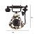 TELEFONE DECORATIVO CAVEIRAS LUZ E SOM 20x24CM - HALLOWEEN - Imagem 3