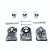 LAPIDE DECORATIVA COM ESQUELETOS 12CM KIT C/10 UN HALLOWEEN - Imagem 1