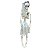 ESQUELETO DECORATIVO GRAVATA P/PENDURAR 40CM HALLOWEEN - Imagem 2