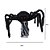 ARANHA DECORATIVA SALTADORA LUZ SOM MOVIMENTO HALLOWEEN - Imagem 3