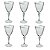 JG 06 TACAS AGUA ELIZABETH CRISTAL ECOLOGICO 350ML BOHEMIA - Imagem 1