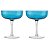 JG 02 TACAS PARA COQUETEL JOY EM VIDRO 325ML AZUL TURQUESA - Imagem 1