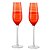 JOGO DE 2 TACAS PARA CHAMPANHE JOY EM VIDRO 250ML CORAL - Imagem 1