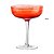JOGO DE 2 TACAS PARA COQUETEL JOY EM VIDRO 325ML CORAL - Imagem 3