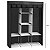 GUARDA ROUPAS DESMONTAVEL MOBILIS PRETO 130cm x 45cm x 170cm - Imagem 3