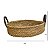CESTO BANDEJA DECORATIVA PARACANAS NATURAL SEAGRASS 35X35X8 - Imagem 4