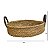 CESTO BANDEJA DECORATIVO PARACANAS NATURAL 30X30X7CM - Imagem 4