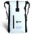 MOCHILA DUFFLE BK NAUTIKA BRANCO E PRETO 20L - Imagem 5
