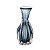 VASO DECORATIVO DE VIDRO ITALY AZUL 9,5CM X 20CM - WOLFF - Imagem 1