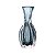 VASO DECORATIVO DE VIDRO ITALY AZUL 9,5CM X 20CM - WOLFF - Imagem 2