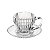CJ 4 XICARAS DE CAFE CRISTAL C/FIO DE OURO IMPERATRIZ 110ML - Imagem 2