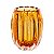 VASO DE VIDRO ITALY AMBAR 11CM X 10CM X 13CM - WOLFF - Imagem 1