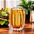 VASO DE VIDRO ITALY AMBAR 10CM X 8,5CM X 12CM - WOLFF - Imagem 2