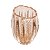 VASO DE VIDRO ITALY DOURADO 10CM X 8,5CM X 12CM WOLFF - Imagem 3