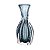 VASO DE VIDRO ITALY AZUL 8CM X 18CM - WOLFF - Imagem 3