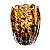 VASO DE VIDRO ITALY LEOPARDO 9CM X 12CM - WOLFF - Imagem 1
