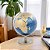 GLOBO TERRESTRE DECORATIVO METAL DOURADO E AZUL 19X17X28CM - Imagem 2