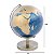 GLOBO TERRESTRE DECORATIVO EM METAL DOURADO/AZUL 12X12X20CM - Imagem 3